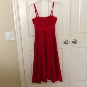 Elizabeth and James red dress